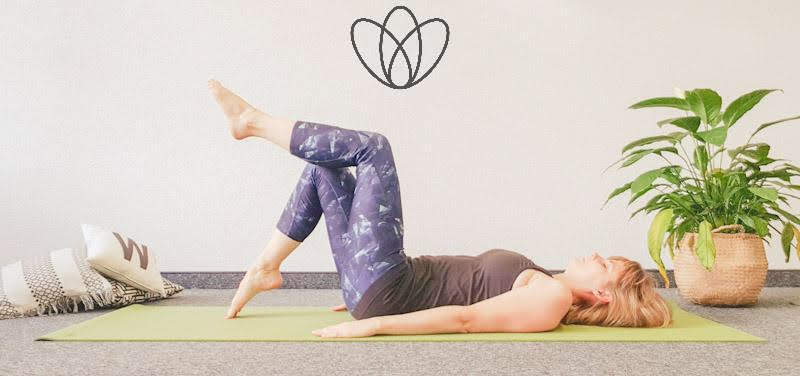 yogamaya übungen Bauchmuskeln Rektusdiastase Toe Tap